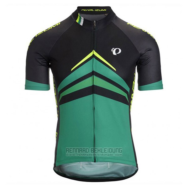 2017 Fahrradbekleidung Pearl Izumi Shwarz und Grun Trikot Kurzarm und Tragerhose - zum Schließen ins Bild klicken